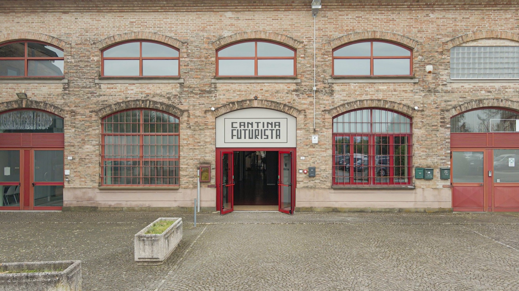 L'ingresso di Cantina Futurista in Via Fonderia, Treviso